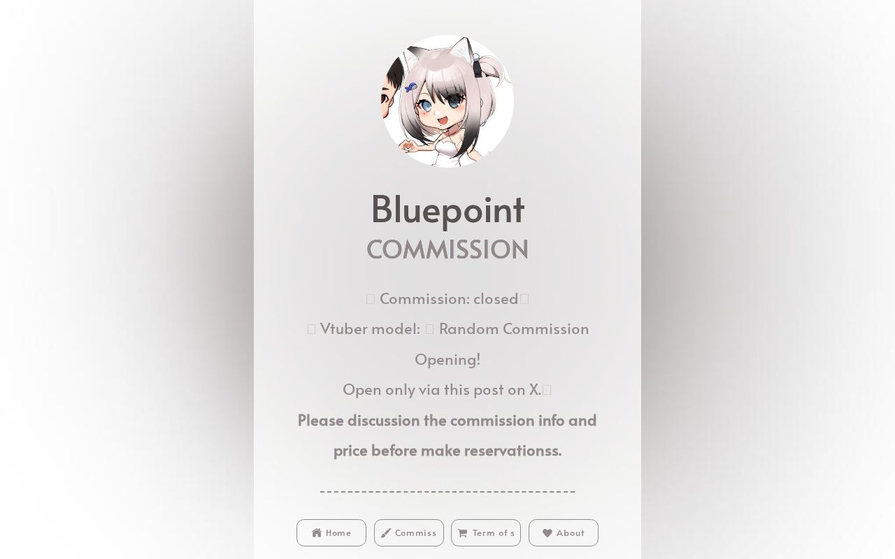 Carrd profile picture for @bluepoint